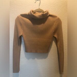 Brown turtle neck long sleeve